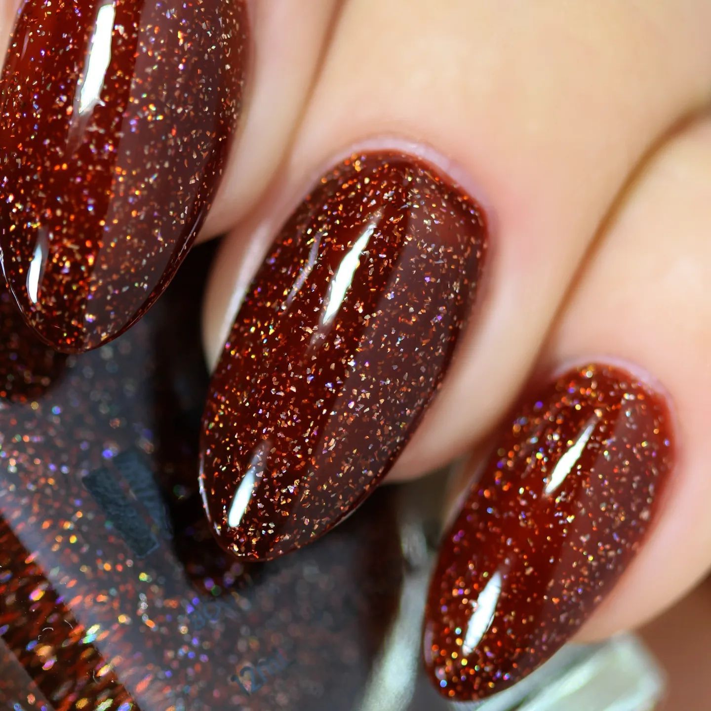 Ý tưởng nail Halloween lấp lánh