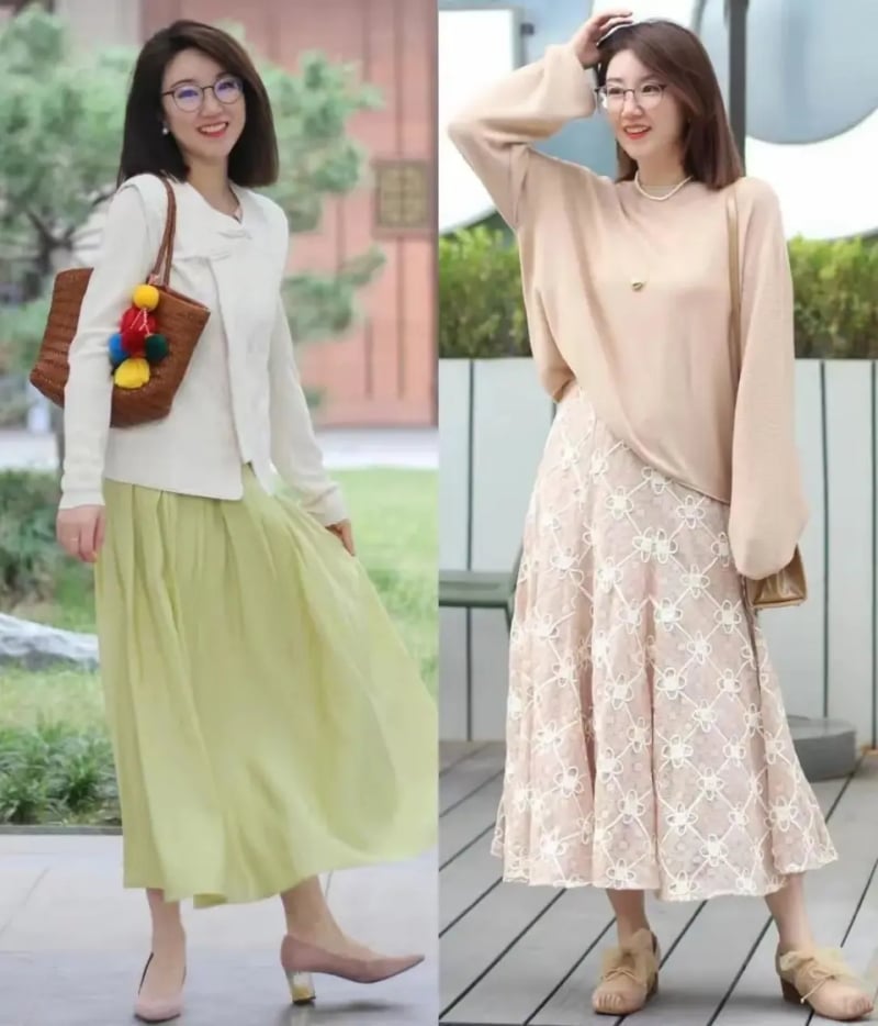 Những chiếc váy hoa to bản hay áo khoác nhiều họa tiết có thể vô tình làm mất đi sự tinh t