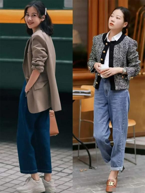 Lối phối này không chỉ giúp bạn thích ứng linh hoạt với thời tiết mà còn tạo hiệu ứng thị giác làm cơ thể trông cao và mảnh mai hơn.