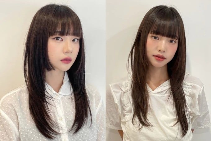 Kiểu tóc này mang lại cảm giác cổ điển nhưng không kém phần thời thượng, đặc biệt phù hợp với những cô gái yêu thích phong cách nhẹ nhàng