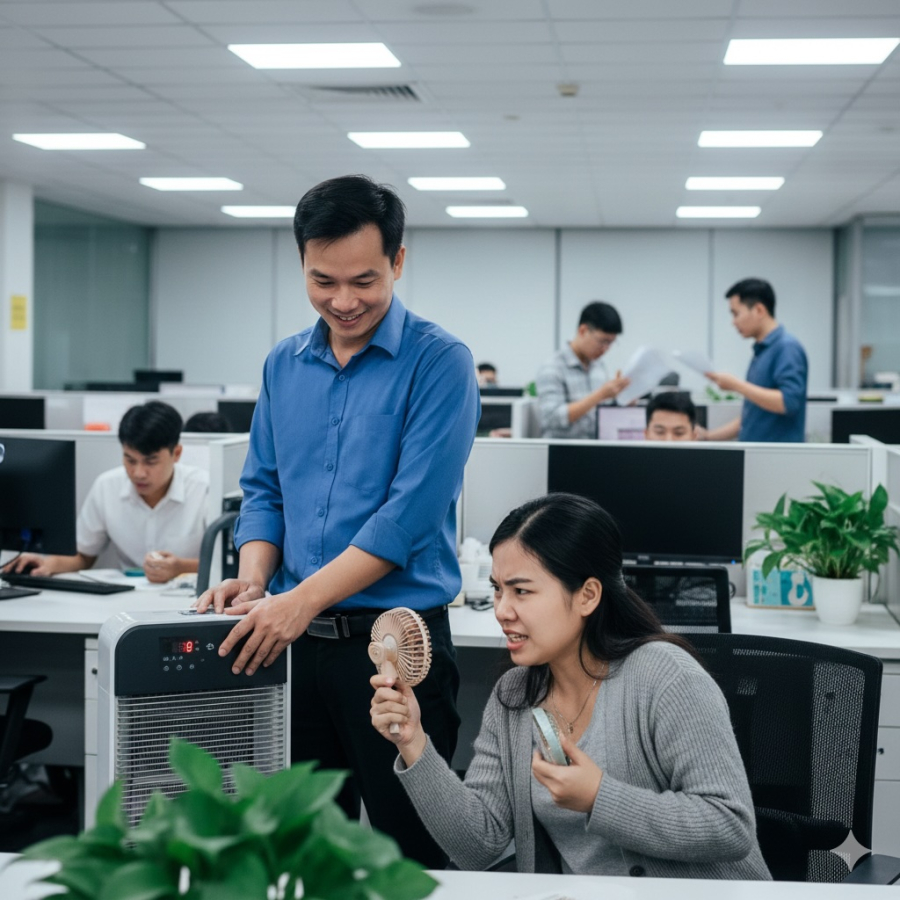 Thiếu tinh tế khi tự ý điều chỉnh nhiệt độ cũng thể hiện EQ thấp.