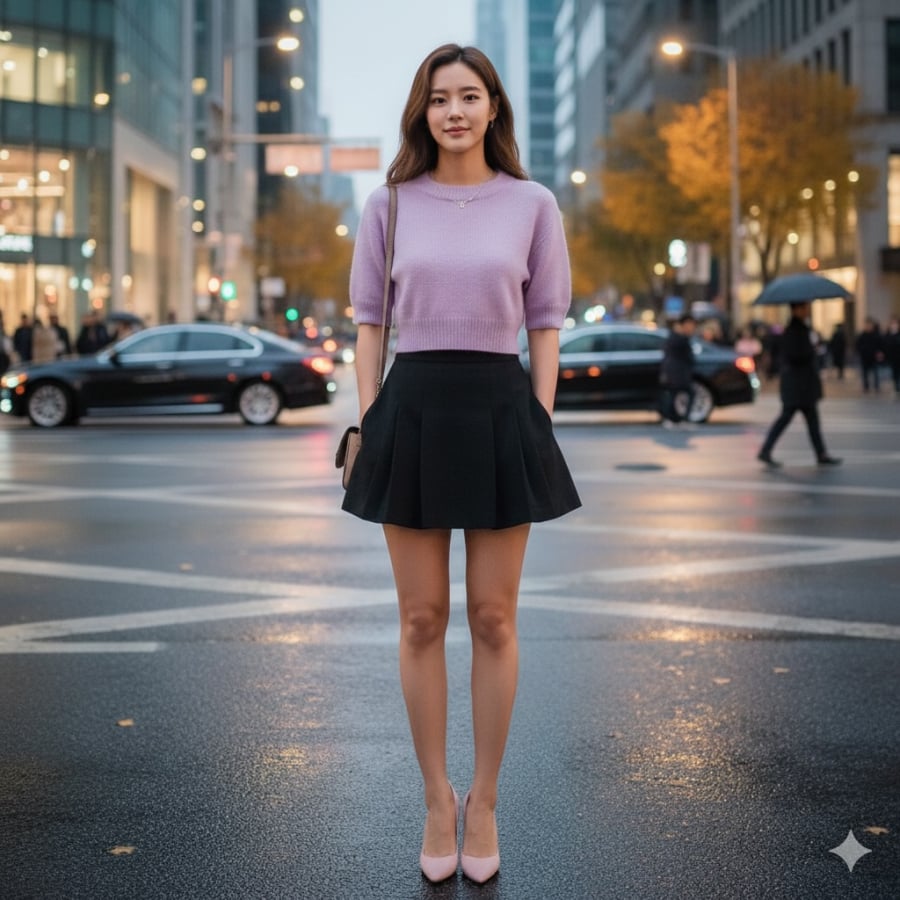 Áo len lửng trẻ trung “hack dáng” hiệu quả, phù hợp phong cách thu đông.