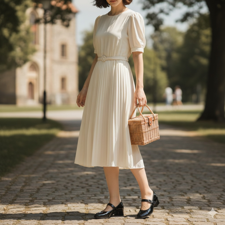 Mary Jane luôn nằm trong nhóm giày “hack tuổi” nhờ thiết kế nhẹ nhàng, giúp diện mạo tươi tắn hơn ngay từ cái nhìn đầu tiên.