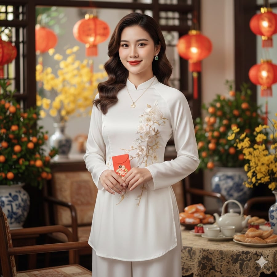 Nâu mocha trầm pha lạnh giúp da trông sáng và sang hơn, phù hợp nhuộm tóc Tết 2026.