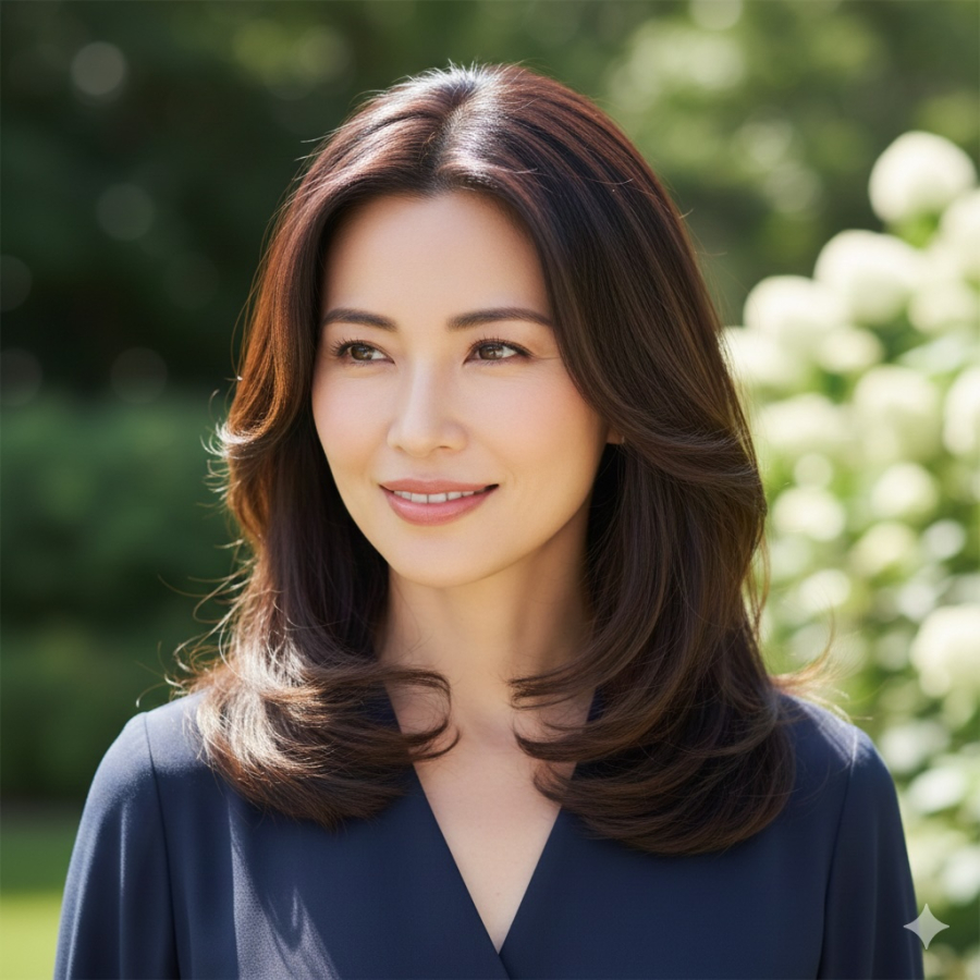 Nâu đen giữ vẻ tự nhiên nhưng vẫn giúp da trông hồng hào, dễ ứng dụng sau Tết.